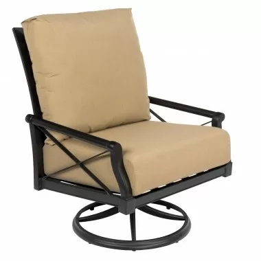 Woodard Andover Swivel Rocking Lounge Chair - Angled View