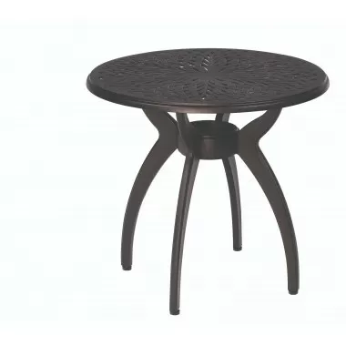 Woodard Aruba Wicker End Table - Angled