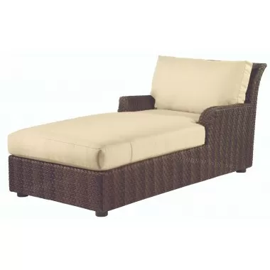 Woodard Aruba Wicker Chaise Lounge