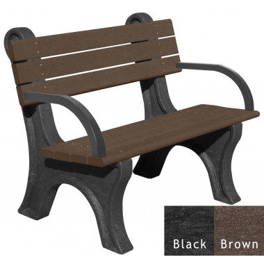 Polly Products Park Classic Backed Bench With Arms