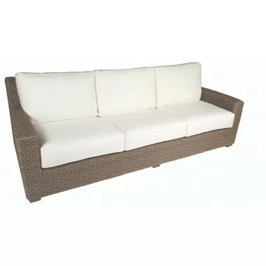 Woodard Augusta Wicker Sofa - Angled