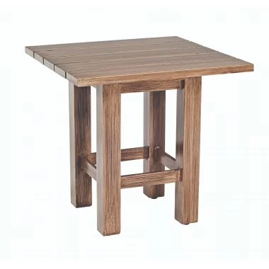 Woodard Augusta Woodlands Square End Table - Angled View