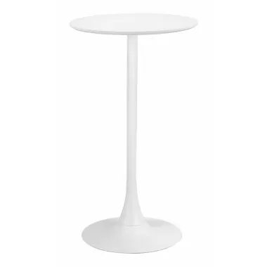 Auray Bar Table in White- Front View 1