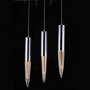 Bromi Talon 3 Light Pendant in Chrome