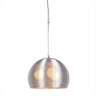 Bromi Lenox 3 Light Round Modern Silver Pendant