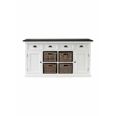 Nova Solo Halifax Contrast Buffet with 4 Baskets - Front Angle