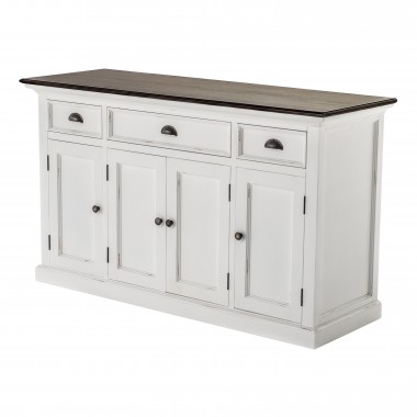 Nova Solo Halifax Buffet with 4 Doors 3 Drawers - Angled