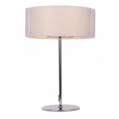 Bromi Lynch Iron Mesh White Table Lamp