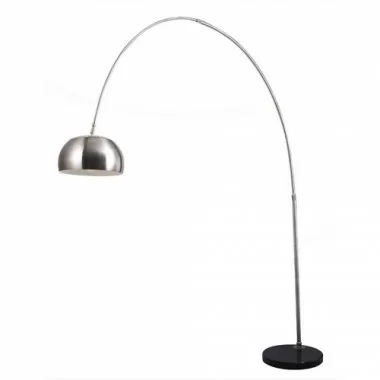 Bromi Bennett Satin Nickel Floor Lamp