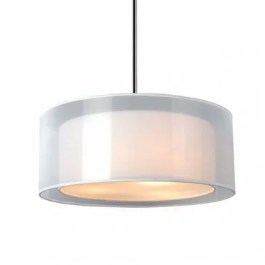 Bromi Phoenix 20 Inch White Pendant