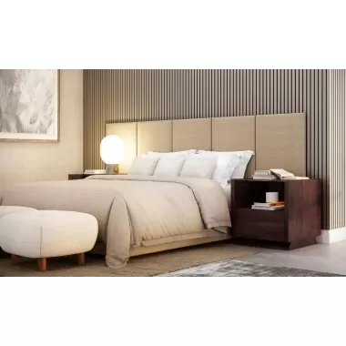 Furnitech 24" Sleek Contemporary End Table in a Wenge Finish - Lifestyle