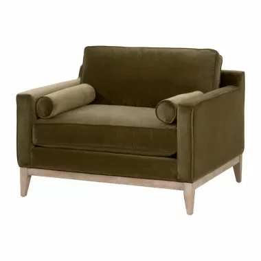 Essentials for Living Parker Post Modern Sofa Chair - Front Side Angle