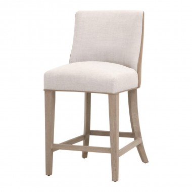 Performance Bisque French Linen, Ivanhoe-Toast, Natural Gray Ash - Front Side Angle