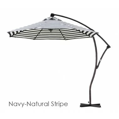 California Umbrella 9' Cantilever Market Umbrella Delux C Lift - Bronze - Olefin