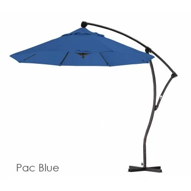 California Umbrella 9' Cantilever Market Umbrella Delux C Lift Bronze - Spun Polyester