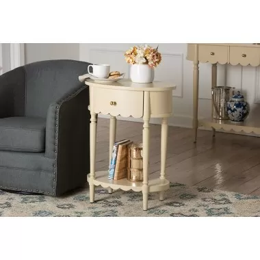 Baxton Studio bali & pari Liba End Table - lifestyle