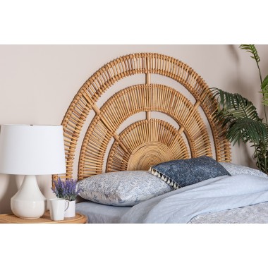 bali & pari Luna Natural Rattan Headboard - lifestyle