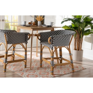 bali & pari Max Rattan Bistro Counter Stool - lifestyle