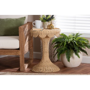 bali & pari Natala Rattan End Table - lifestyle
