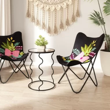 Bastia Side Table in Black-Lifestyle 1