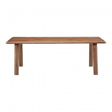 Moe's Home Collection Malibu Dining Table in Walnut - Front Angle