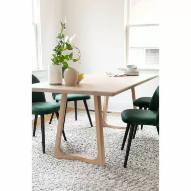 Moe's Home Collection Silas Dining Table in Oak - Lifestyle