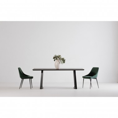 Moe's Home Collection Silas Rectangular Dining Table Black Ash - Lifestyle