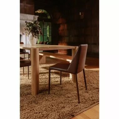 Moe's Home Collection Post Dining Bench in Large Natural - Lifestyle