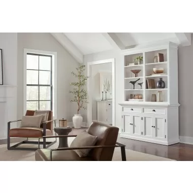 NovaSolo Halifax Buffet Hutch Unit with 8 Shelves - Lifestyle