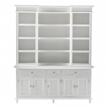 Nova Solo Skansen Kitchen Hutch Cabinet with 5 Doors, 3 Drawers - Front Angle
