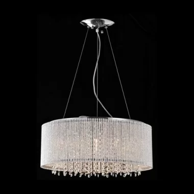 Bromi Crystalline Round Modern Crystals Chandelier