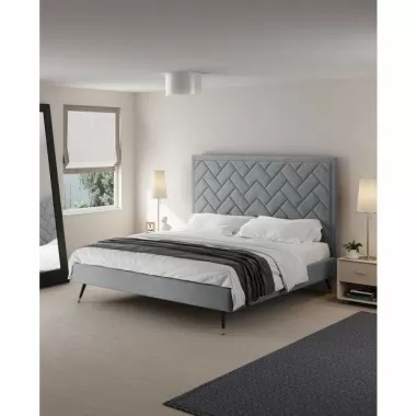 Manhattan Comfort Crosby Modern King Size- Grey