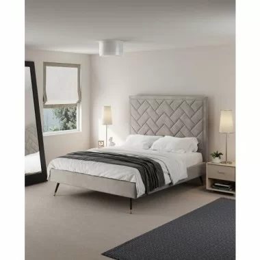 Manhattan Comfort Crosby Modern Queen Size Greige