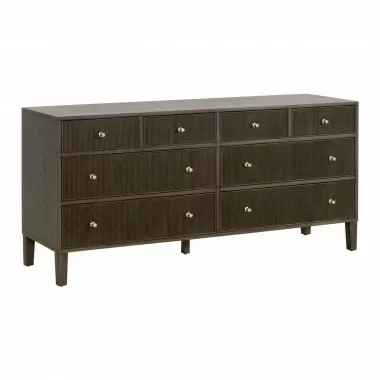Essentials For Living Highland 8-Drawer Dresser - Front Side Angle