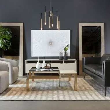 Sunpan Kyoto Hand-Made Rug - Ivory in 5' X 8' / 9' X 12' - Lifestyle