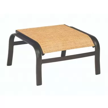 Woodard Fremont Padded Sling Ottoman - Angled