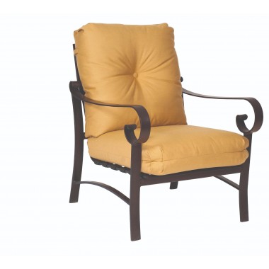 Woodard Belden Cushion Stationary Lounge Chair - Angled