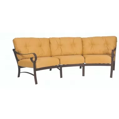 Woodard Belden Crescent Sofa - Angled