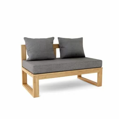 Anderson Teak Straight Modular Deep Seating - Slate