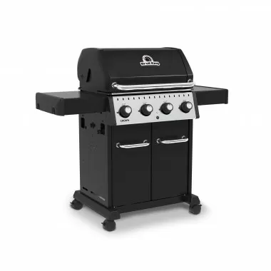 Broil King Crown 420 Gas Grill - NG/LP - Angled and Closed