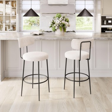 Blanca Barstool Ivory - Lifestyle