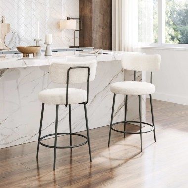 Blanca Counter Stool Ivory - Lifestyle