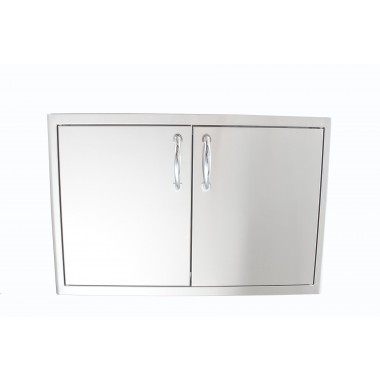 Blaze Grills Stainless Steel Enclosed Dry Storage Cabinet with Shelf - Front
