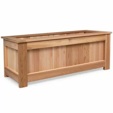 All Things Cedar 4-ft Box Planter - Angled