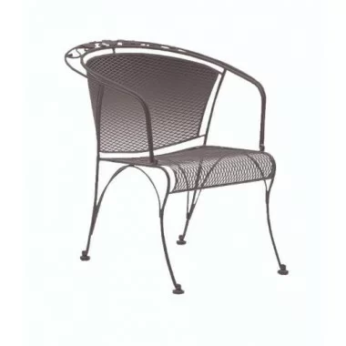 Woodard Briarwood Barrel Dining Chair - Angled