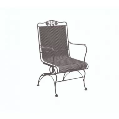 Woodard Briarwood High Back Coil Spring Chair - Angled