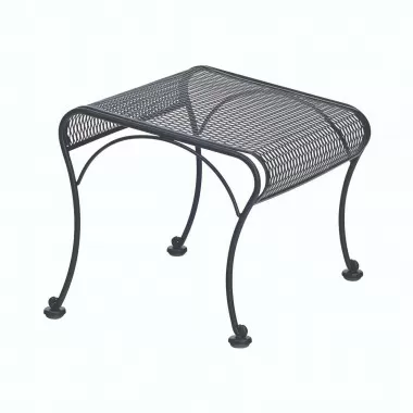 Woodard Briarwood Wrought Iron Ottoman - Angled