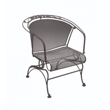 Woodard Briarwood Coil Spring Barrel Chair - Angled