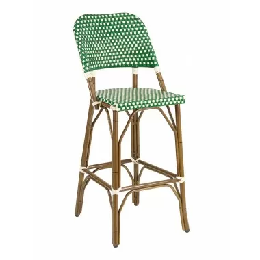 Hand Painted Aluminum Frame Barstool - BRT-01 - Green