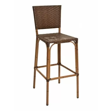 Hand Painted Aluminum Frame Barstool - BRT-05-0 - Bamboo
